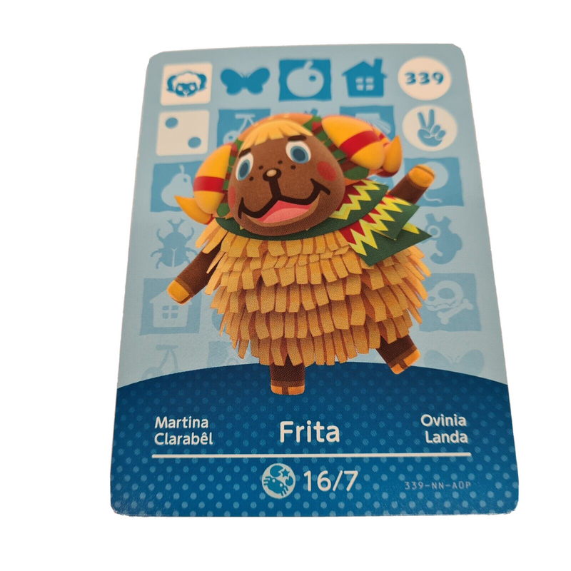 ANIMAL CROSSING AMIIBO SERIES 4 FRITA 339 Wii U Switch 3DS GIFT IDEA CARD NEW
