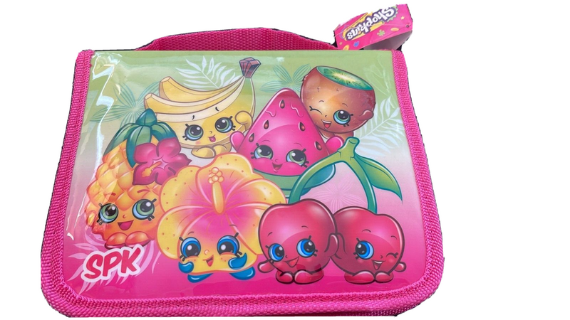 SHOPKINS Filled Pencil Case - RARE - NEW - GIFT IDEA OFFICIAL - UK STOCK KIDS