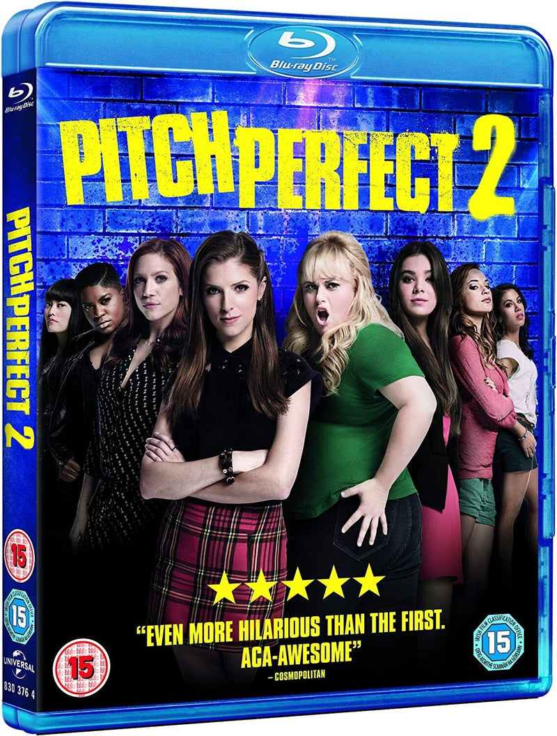 Pitch Perfect 2 MOVIE (Blu-Ray) Anna Kendrick NEW UK GIFT IDEA MUSICAL SINGING