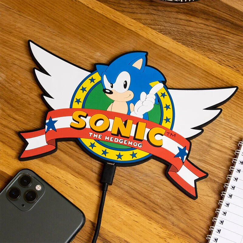 Official SEGA Sonic the Hedgehog Wireless Charger Pad 10W Fast Qi Charger Mobile