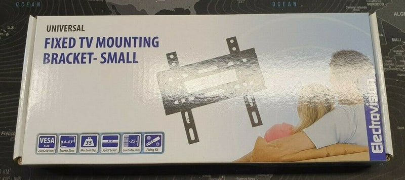Universal Fixed TV Mounting Bracket 25mm Profile 14" to 43" TV Max 35kg VESA 200