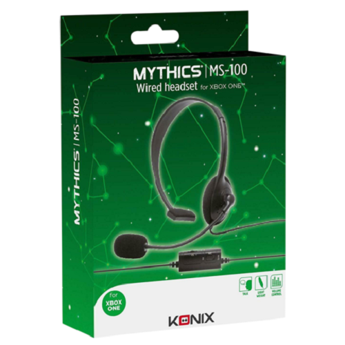 XBOX ONE KONIX MYTHICS MS-100 CHAT GAMING HEADSET MIC CONTROL NEW Gift Idea