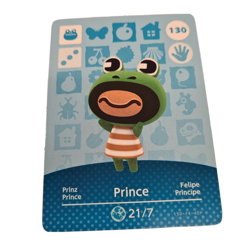 ANIMAL CROSSING AMIIBO SERIES 2 PRINCE 130 Wii U Switch 3DS GIFT IDEA CARD NEW