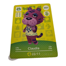 ANIMAL CROSSING AMIIBO SERIES 3 CLAUDIA 287 Wii U Switch 3DS GIFT IDEA CARD NEW