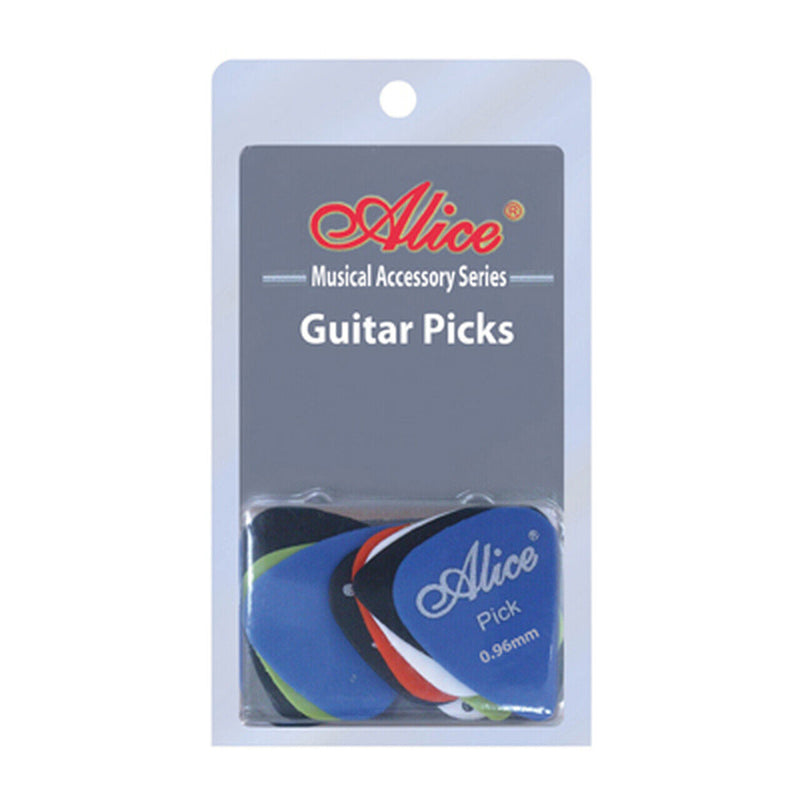 12 Assorted Matte Colour Nylon Acoustic Guitar Picks 0.96 mm GENUINE ALICE new