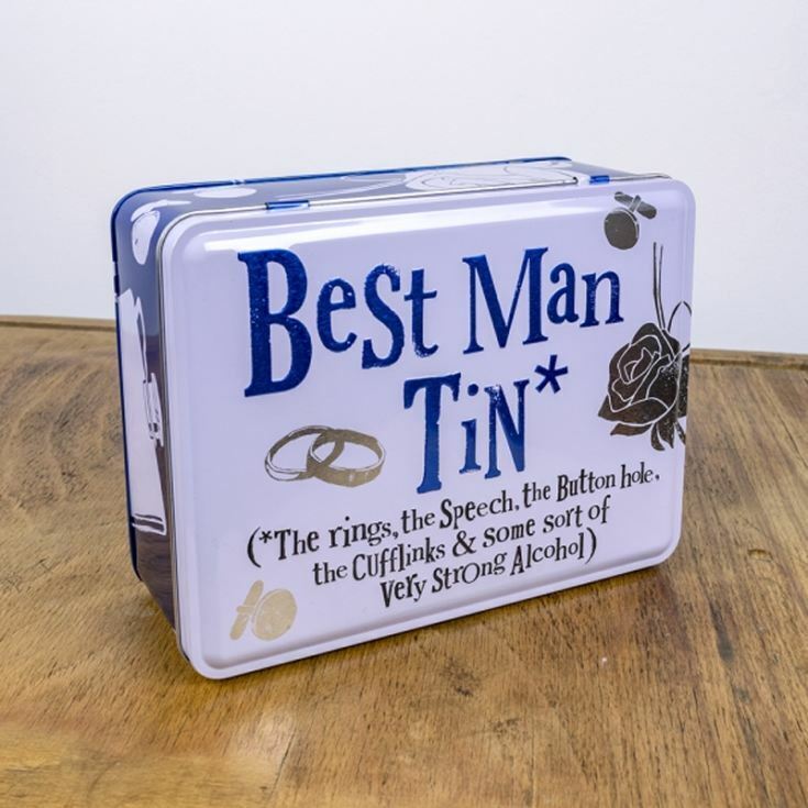 Best Man Tin Gift Box - Funny - Gift Idea - Bright Side Official Bits and Bobs