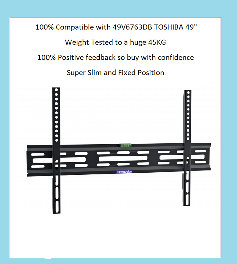 49V6763DB TOSHIBA 49" SLIM TV BRACKET WALL MOUNT LCD Screen Fixing NEW