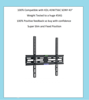 KDL-43W756C SONY 43" SLIM TV BRACKET WALL MOUNT LCD Screen Fixing NEW