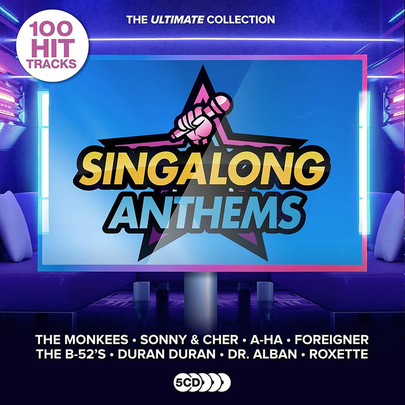 SINGALONG ANTHEMS - THE ULTIMATE COLLECTION 5 CD PARTY AHA CHER MADNESS ETC
