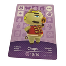 ANIMAL CROSSING AMIIBO SERIES 2 CHOPS 185 Wii U Switch 3DS GIFT IDEA CARD NEW