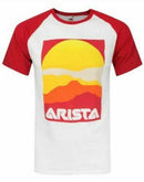ARISTA RECORDS OFFICIAL LOGO BASEBALL T SHIRT SMALL MUSIC RECORD GIFT IDEA