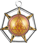 Arial Angel of Fire Occult Pendant Talisman Courage Bravery Positive Necklace UK