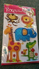 Ravensden Childrens Wall Decor Zoo Animals Room Nursery Kids NEW Decals Stickers