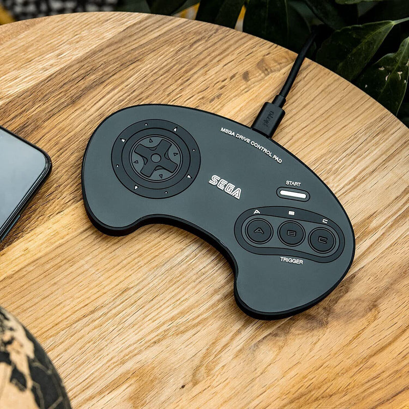 Official SEGA Mega Drive Controller Wireless Charger Pad 10W Fast Qi GIFT IDEA