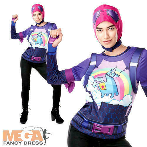 Official Fortnite Game Brite Bomber Costume Kit Childs 9-10 AGE game fancy dress