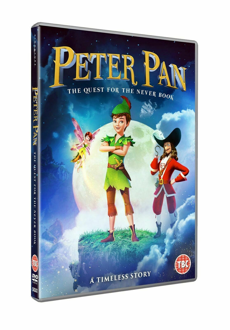 Peter Pan: The Quest for the Never Book DVD Kids Family Animated movie Gift Idea