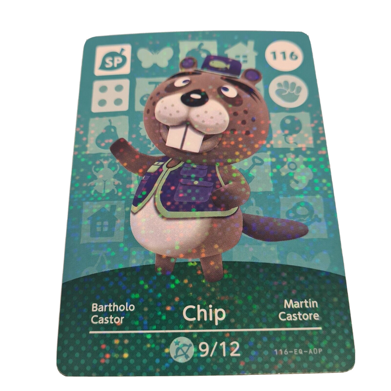 ANIMAL CROSSING AMIIBO SERIES 2 CHIP 116 Wii U Switch 3DS GIFT IDEA CARD NEW