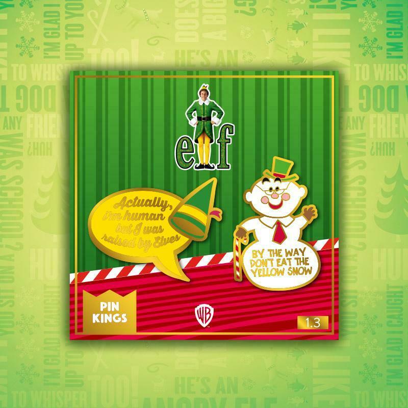 ELF THE MOVIE PIN KINGS PIN BADGE SET 1.3 FROM NUMSKULL COLLECTABLES